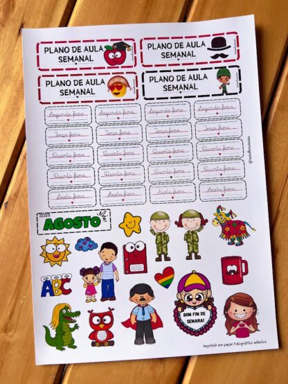 ADESIVOS PARA PLANO DE AULA AGOSTO/25 - Imagem 5