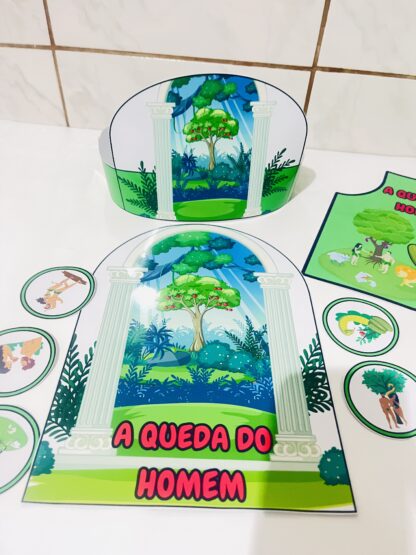 A queda do homem - contação com luva, coroa e avental - Imagem 3