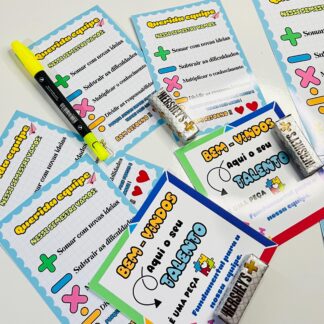 Lembrancinha equipe escolar