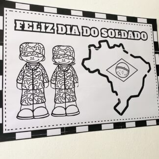 Painel para Pintura Coletiva — Dia do Soldado