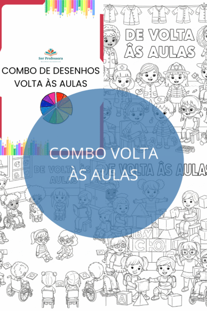 Combo de desenhos - Volta às aulas