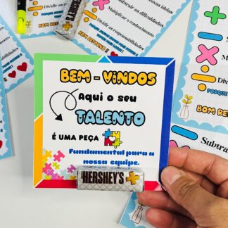 Cartão para a equipe escolar