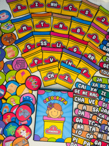 Jogo das Massinhas + Caderno Ortografia e Fonemas – Aprender brincando é muito mais divertido!