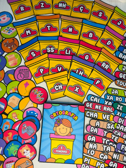 Jogo das Massinhas + Caderno Ortografia e Fonemas – Aprender brincando é muito mais divertido!