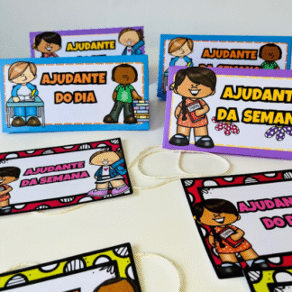 Crachás Ajudante do Dia & Ajudante da Semana – Incentive a autonomia e a organização!