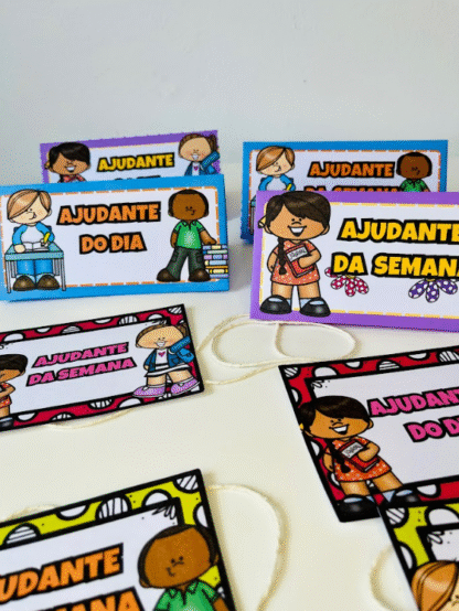 Crachás Ajudante do Dia & Ajudante da Semana – Incentive a autonomia e a organização! - Imagem 2