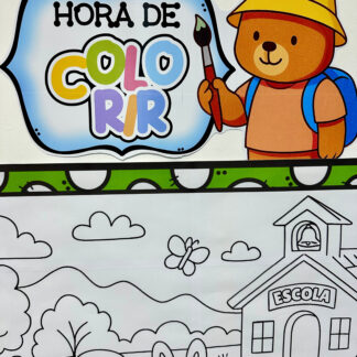 Painel para Colorir Volta às Aulas