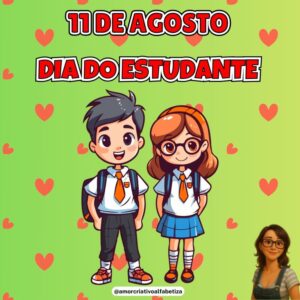 Kit Lembrancinhas Dia do Estudante com Moldura + Brinde cumprimentos
