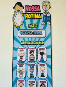Painel de Rotina Escolar