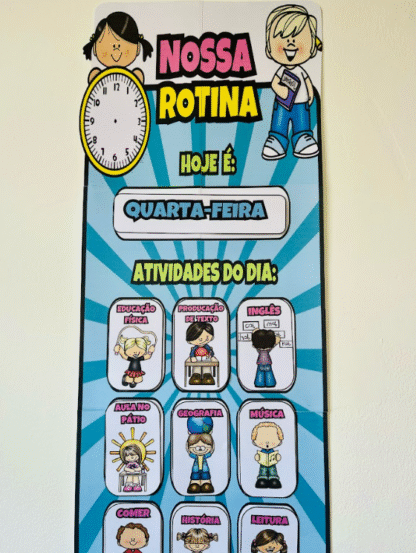 Painel de Rotina Escolar