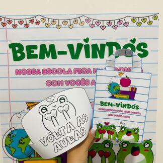 Painel de Bem-Vindos - Tema Super Colorido