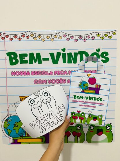 Painel de Bem-Vindos - Tema Super Colorido