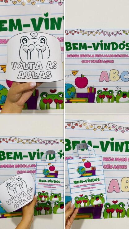Painel de Bem-Vindos - Tema Super Colorido - Imagem 2