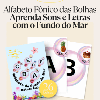 Alfabeto Fônico das Bolhas: Aprenda Sons e Letras com o Fundo do Mar