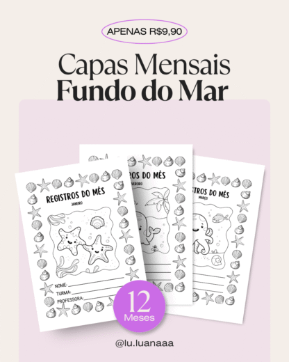 Capas Mensais - Fundo do Mar