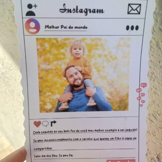 CARTÃO DIA DOS PAIS ‍‍INSTAGRAM - EDITÁVEL