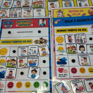 Plaquinhas de Rotina Personalizadas