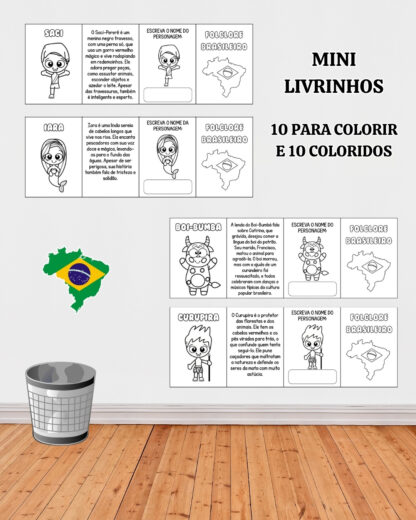 MINI LIVRINHOS LENDAS DO FOLCLORE
