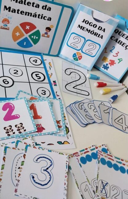 MALETA DA MATEMÁTICA - 7 ARQUIVOS DIFERENTES PARA TRABALHAR OS NUMERAIS