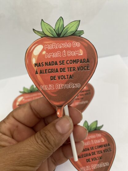 Lembrancinha retorno Morango do amor