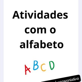 ATIVIDADES COM ALFABETO / MATERIAL GRATUITO