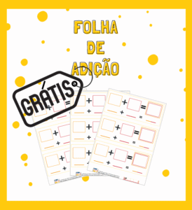 Folha de Adição: Quantidade / Numeral (Atividade Gratuita)
