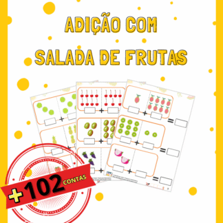 Adição com Pictórico: Salada de Frutas (102 contas)