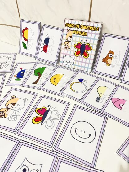 Cards de Simetria e Pintura – Aprender Brincando! - Imagem 2