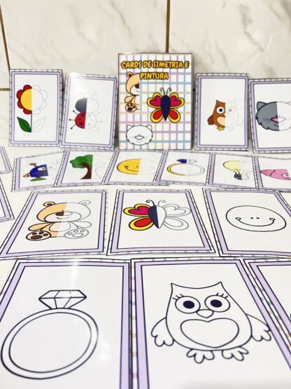 Cards de Simetria e Pintura – Aprender Brincando! - Imagem 3