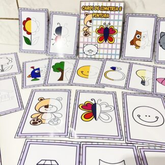 Cards de Simetria e Pintura – Aprender Brincando!
