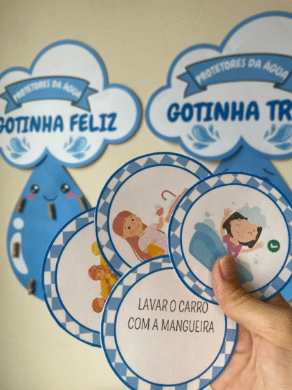 Kit Semana da Água - Painel, Dinâmica, Viseira e Luva de História - Imagem 4