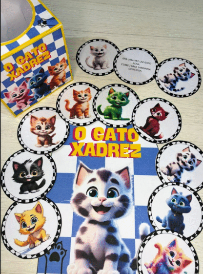O Gato Xadrez – Recurso Educativo Luva de História + Caixinha