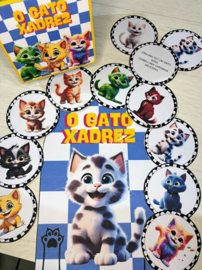 O Gato Xadrez – Recurso Educativo Luva de História + Caixinha - Imagem 11