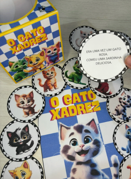 O Gato Xadrez – Recurso Educativo Luva de História + Caixinha - Imagem 8