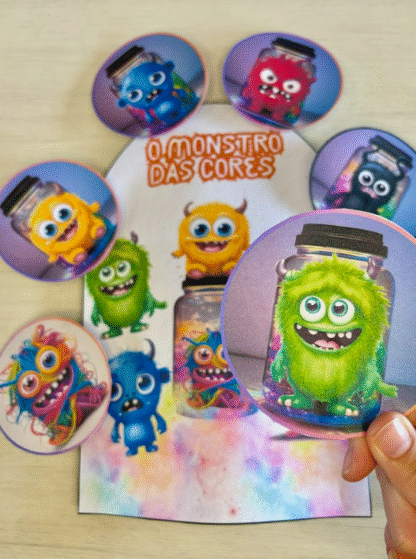 Luva de História: O Monstro das Cores – Explorando Emoções com Cores! - Imagem 4