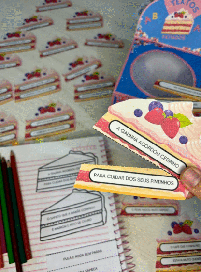 Kit Textos Fatiados – Alfabetização com Criatividade e Encanto!