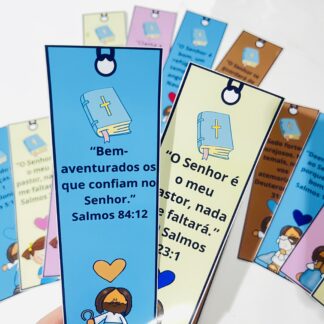 Marcadores de Páginas com versículos da Bíblia