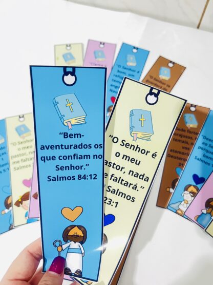Marcadores de Páginas com versículos da Bíblia
