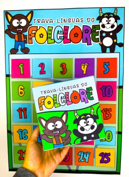Cartaz Interativo de Trava-Línguas Folclóricos!