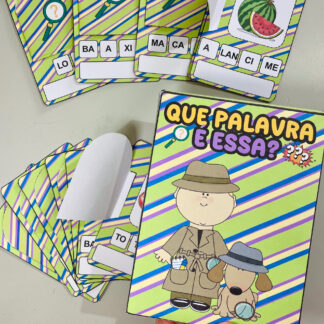 Que palavra é essa? – Um desafio divertido para pequenos detetives da alfabetização!