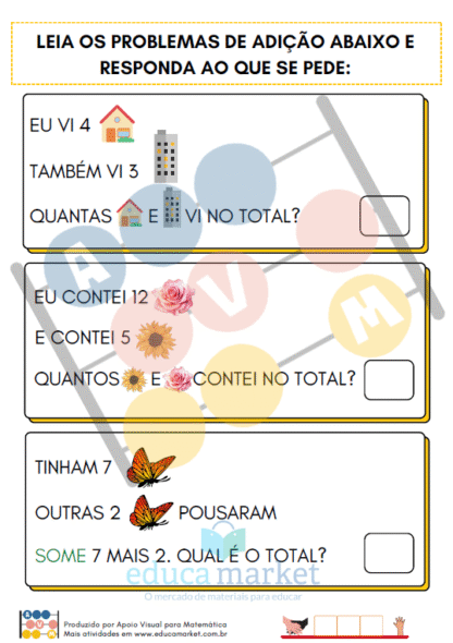 Problemas de Adição: Leitura e Interpretação (Parte 1) - Imagem 3