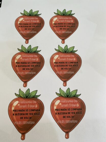 Lembrancinha retorno Morango do amor - Imagem 8