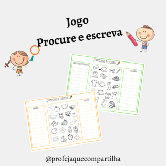 Jogo Procure e escreva