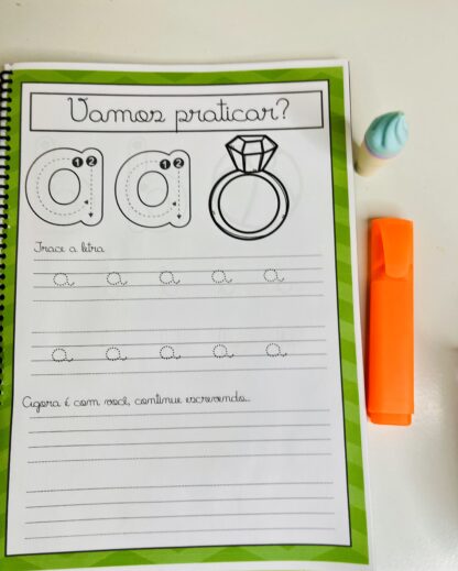 Apostila de Alfabetização: Alfabeto Cursivo Pontilhado - Imagem 2