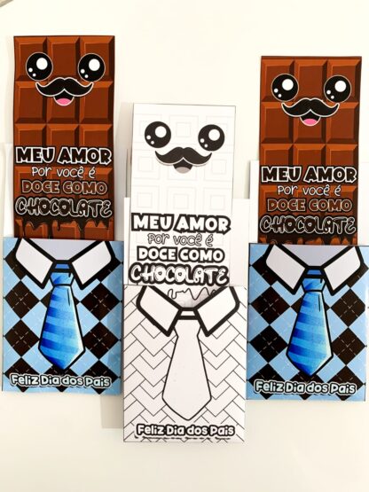 Cartão dia dos pais tema chocolate - Imagem 6