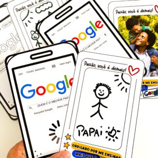 Cartão dia dos pais tema google