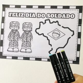 Painel para Pintura Coletiva — Dia do Soldado
