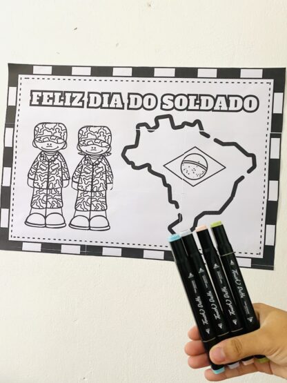 Painel para Pintura Coletiva — Dia do Soldado