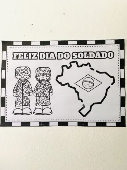 Painel para Pintura Coletiva — Dia do Soldado - Imagem 2