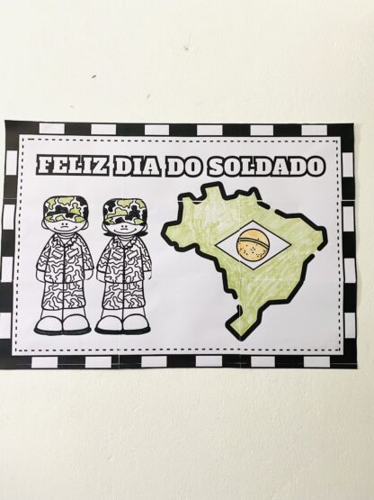 Painel para Pintura Coletiva — Dia do Soldado - Imagem 4